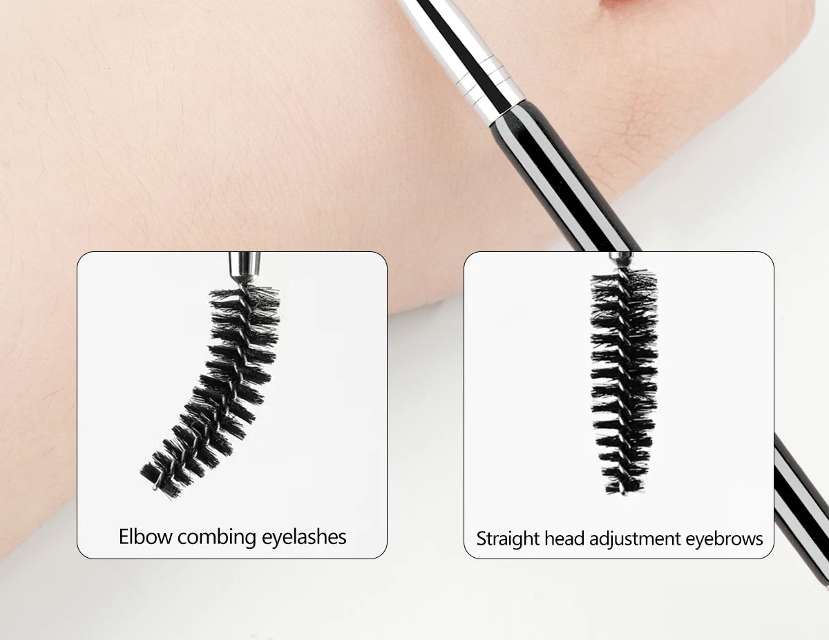 Augenbrauenpinsel mit zwei Enden & Wimpernkamm – 2-in-1-Tool