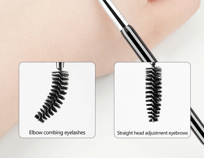 Augenbrauenpinsel mit zwei Enden & Wimpernkamm – 2-in-1-Tool