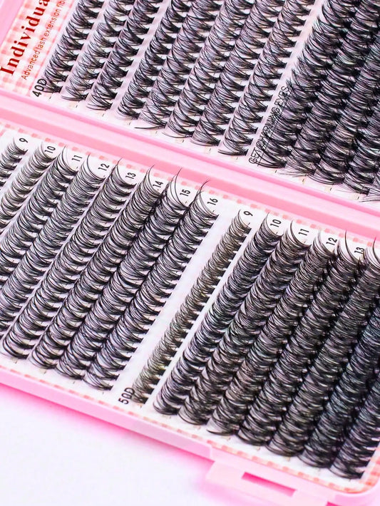 DIY Wimpernverlängerungsset – Gemischte Cluster mit Bond & Pinzette