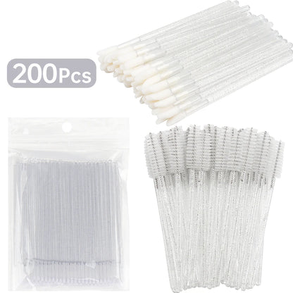 200-teiliges Wimpernverlängerungsset – Micro & Entfernungsbürsten