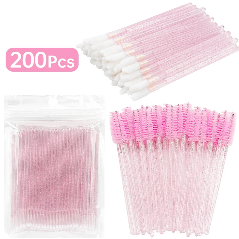 200-teiliges Wimpernverlängerungsset – Micro & Entfernungsbürsten