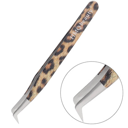 Leopard Lash-Pinzetten-Antistatik-Edelstahlwerkzeug