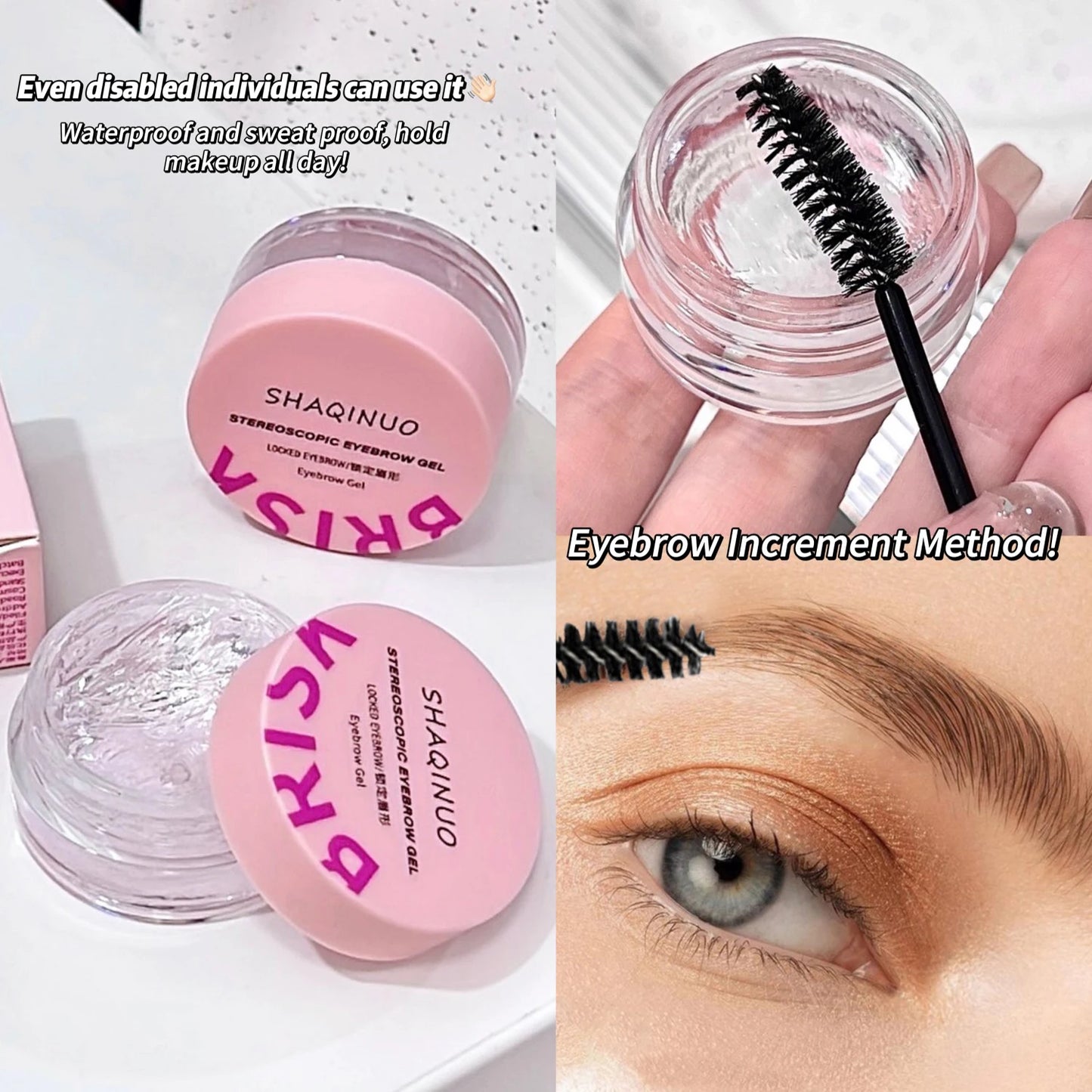 3D -Augenbrauenformierungsseife - Naturstilgel