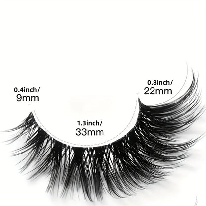 7 Paar falsche Wimpern – Natural Corner & Voluminöse Streifen