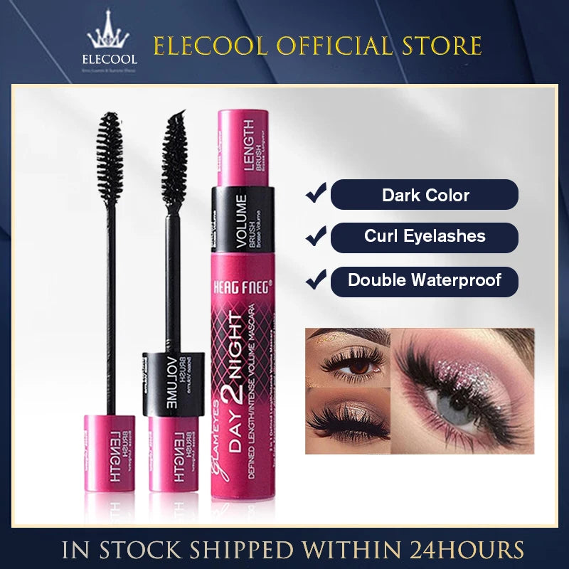 Schwarze Curled Mascara – Verlängerung, Volumen & Wasserdicht