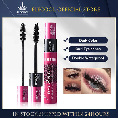 Schwarze Curled Mascara – Verlängerung, Volumen & Wasserdicht
