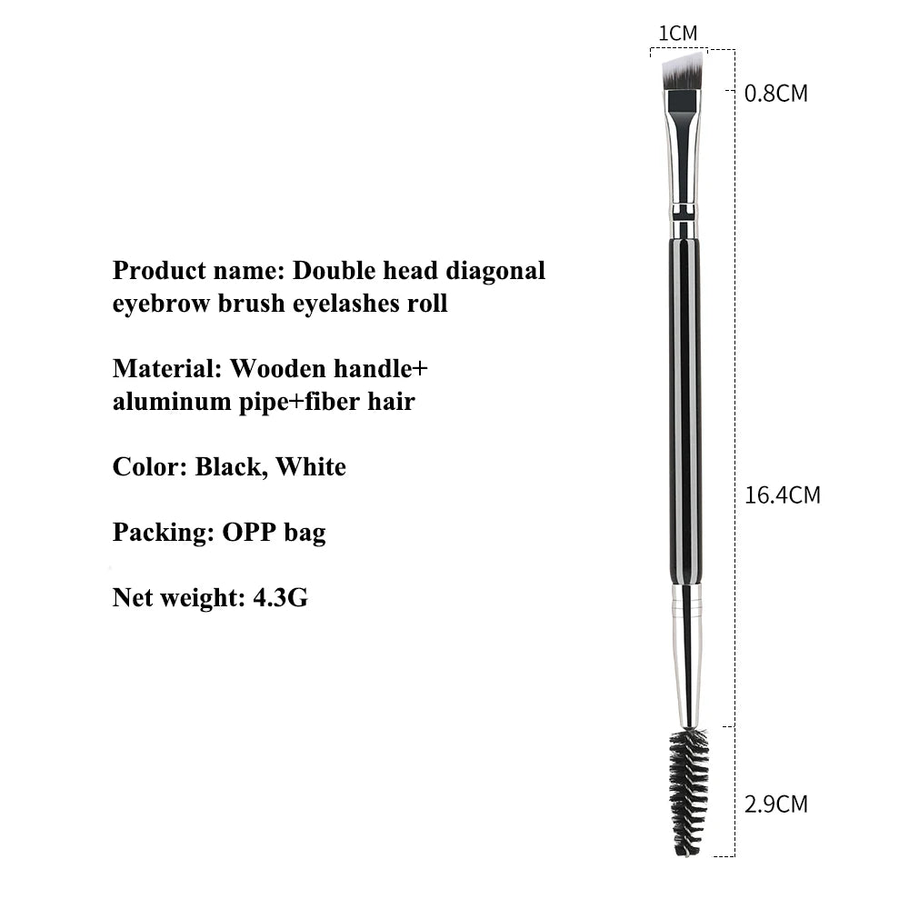 Augenbrauenpinsel mit zwei Enden & Wimpernkamm – 2-in-1-Tool
