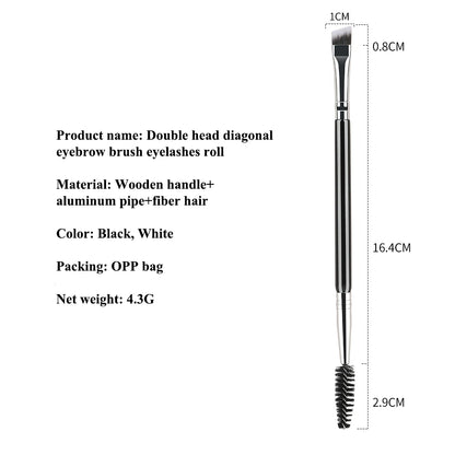 Augenbrauenpinsel mit zwei Enden & Wimpernkamm – 2-in-1-Tool