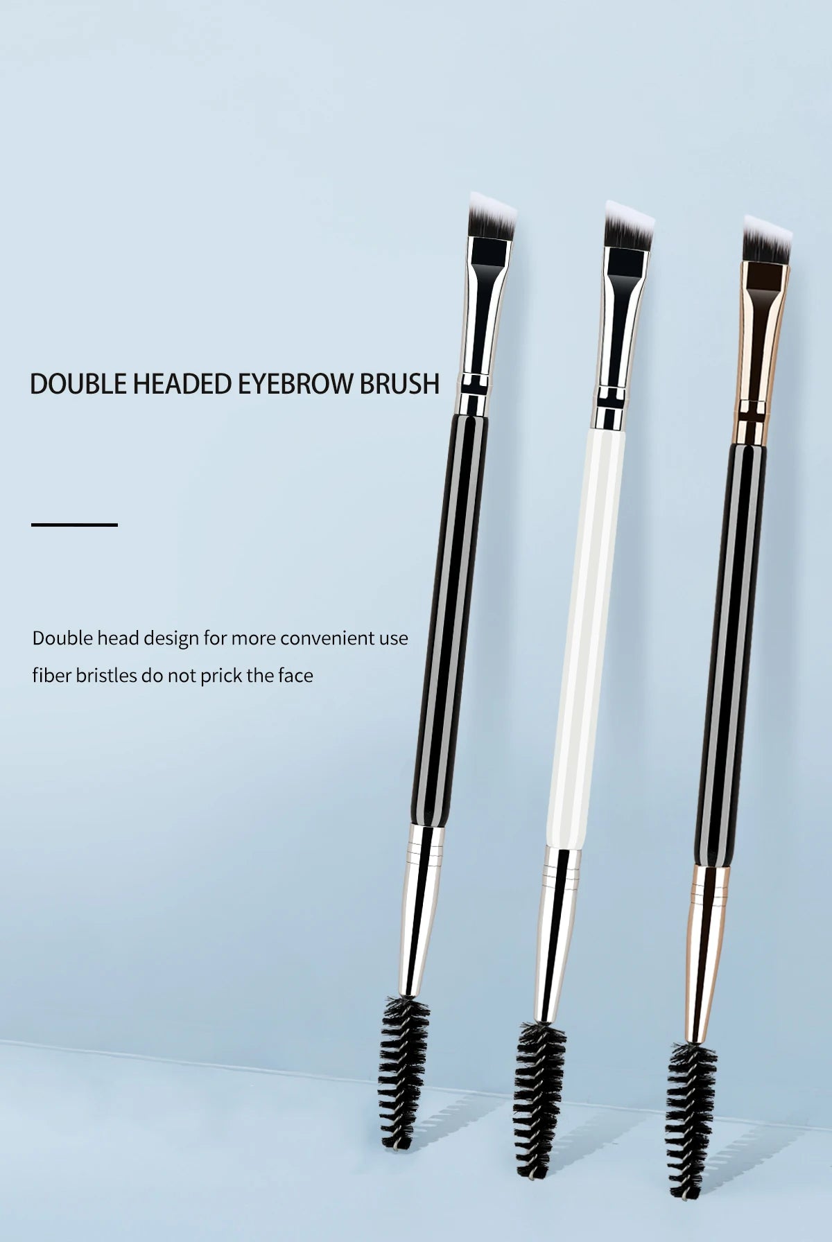 Augenbrauenpinsel mit zwei Enden & Wimpernkamm – 2-in-1-Tool