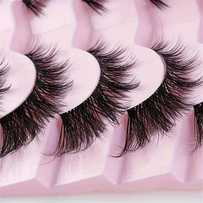 7 Paar falsche Wimpern – Natural Corner & Voluminöse Streifen