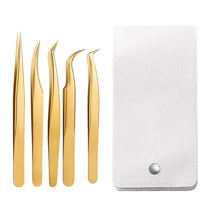 5pcs Lash -Pinzetten -Set - Präzisionswerkzeuge für Erweiterungen