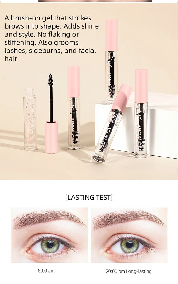 Wasserfestes Augenbrauen-Styling-Gel – Transparent & Lang anhaltende