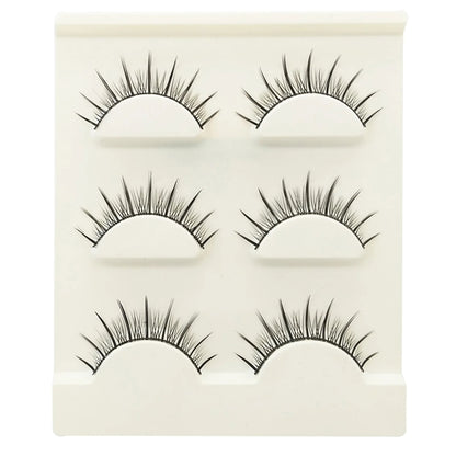 3 Paar modische falsche Wimpern – lang & Natürliches Aussehen