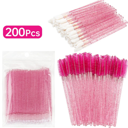 200-teiliges Wimpernverlängerungsset – Micro & Entfernungsbürsten