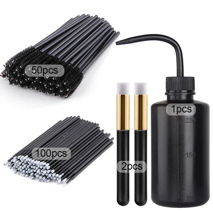 Wimpernverlängerungs-Zubehör-Set – Mikrobürsten & Zauberstäbe