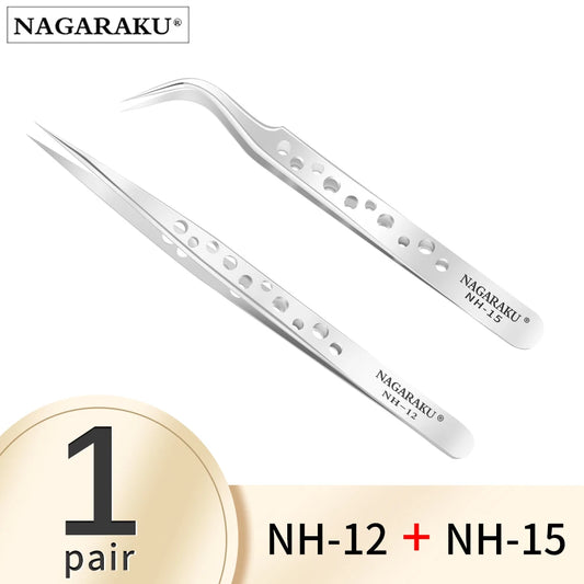 NAGARAKU Wimpern & Pinzetten-Set – 2 Paar + Werkzeug