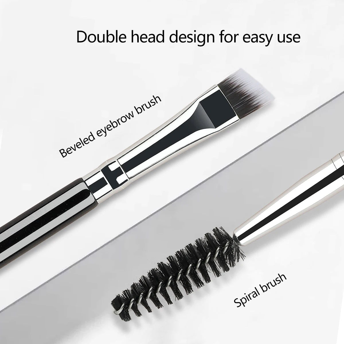 Augenbrauenpinsel mit zwei Enden & Wimpernkamm – 2-in-1-Tool