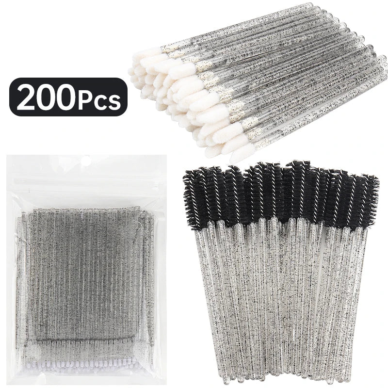 200-teiliges Wimpernverlängerungsset – Micro & Entfernungsbürsten