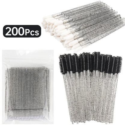 200-teiliges Wimpernverlängerungsset – Micro & Entfernungsbürsten