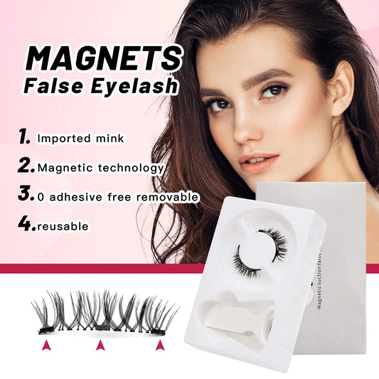Magnetischer Wimpern Curler -Set - wiederverwendbare 3D -schwarze Wimpern