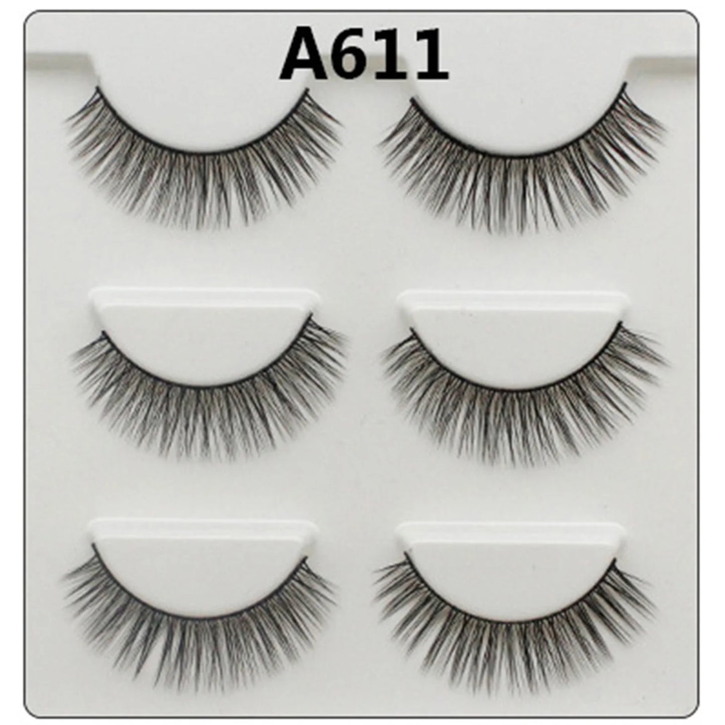 3 Paar modische falsche Wimpern – lang & Natürliches Aussehen