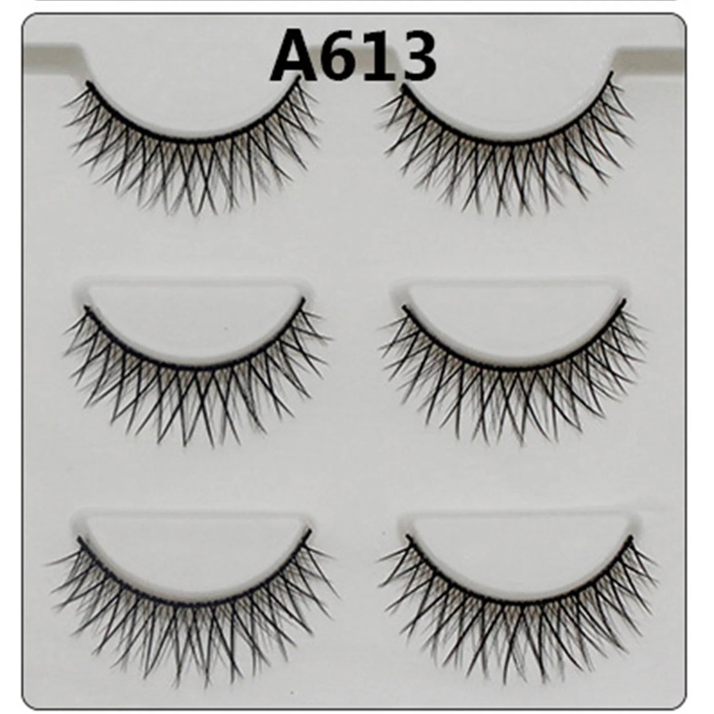 3 Paar modische falsche Wimpern – lang & Natürliches Aussehen