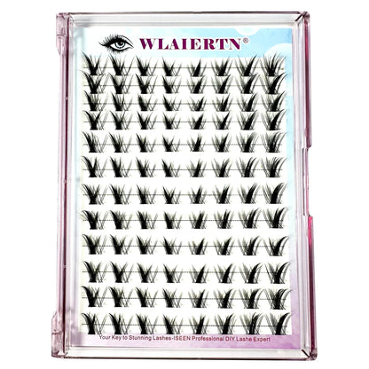 12-Reis-Einzelwimpern-10–14 mm DIY Manga-Cluster