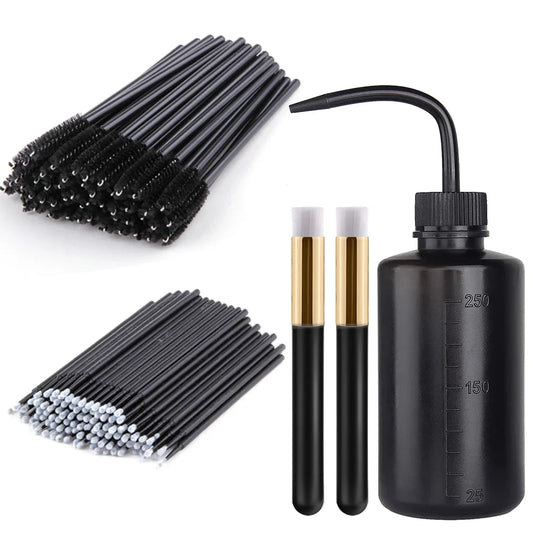 Wimpernverlängerungs-Zubehör-Set – Mikrobürsten & Zauberstäbe