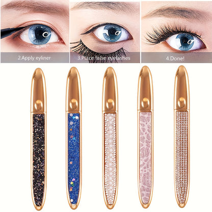 2-in-1 selbstklebender Eyeliner Stift-Luxus goldenes Design