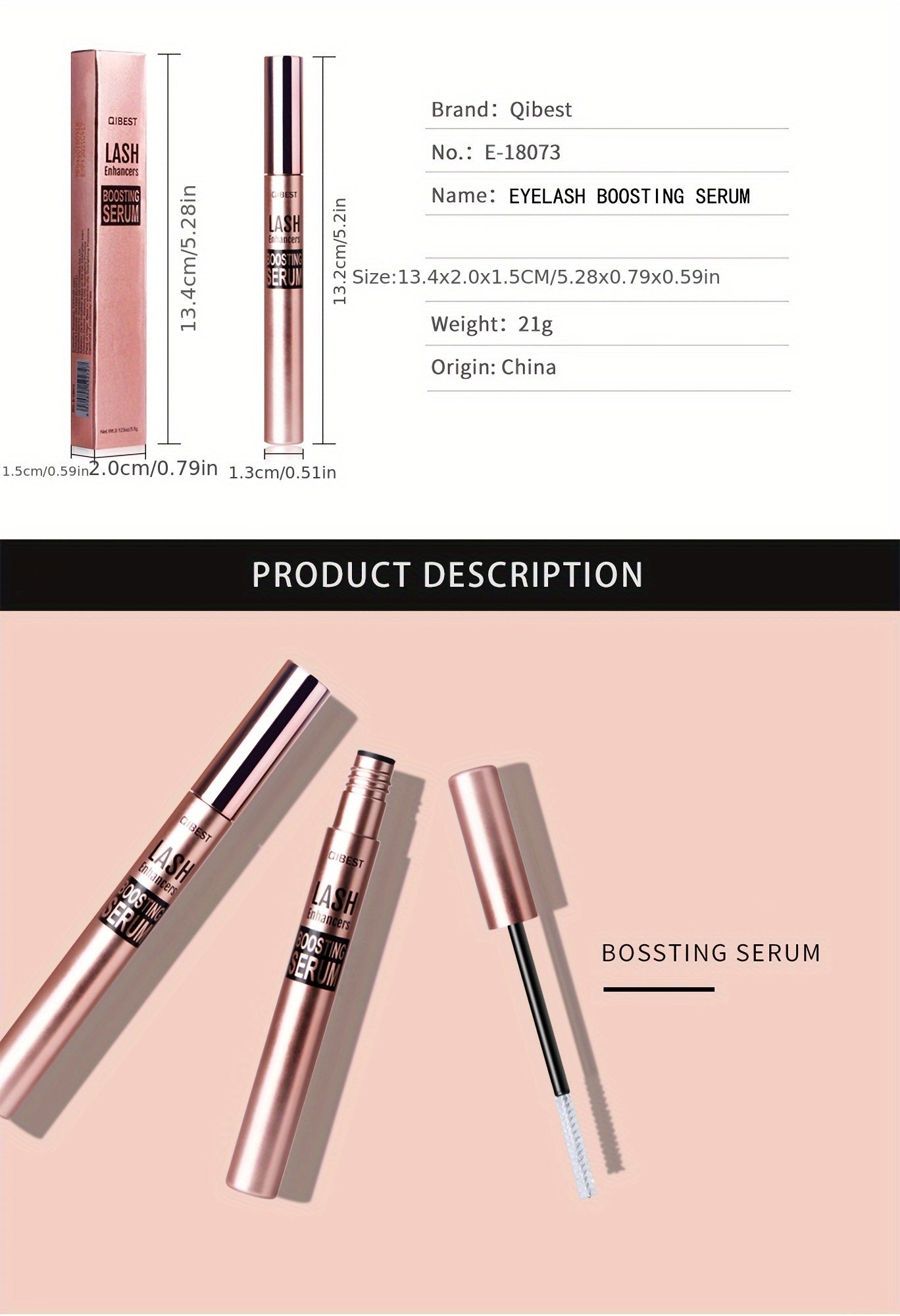 QiBest Wimpernserum – Pflegend & Feuchtigkeitsspendend