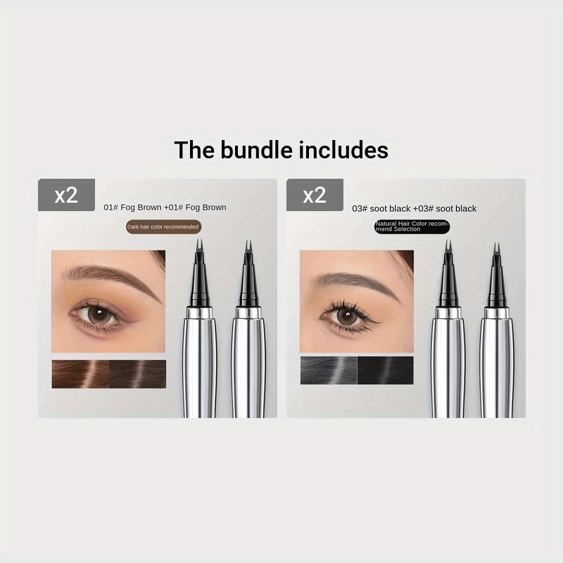 Wasserdichtes Dual Gabel Eyebrow Stift-langlebige Definition