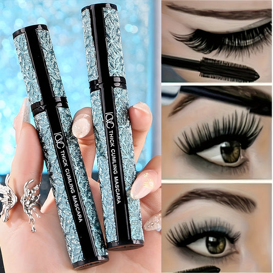 3er-Pack schwarze Mascara – 4D Fiber & Wasserdicht
