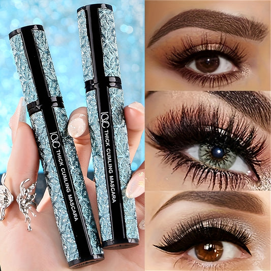 3er-Pack schwarze Mascara – 4D Fiber & Wasserdicht