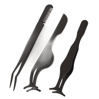 3pcs Wimpern-Pinzetten-Set-Multi-Stil-Applikatoren